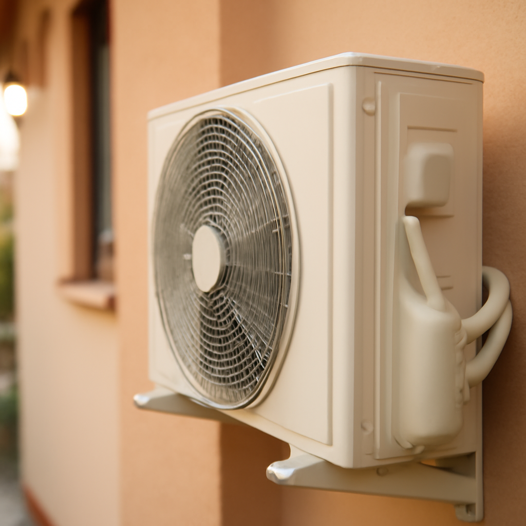 telepített kültéri klímaegység Kecskeméten