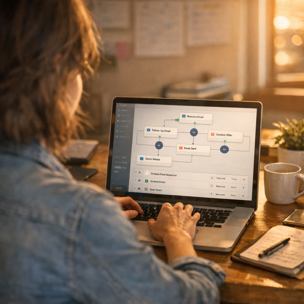 automated email sequences nurturing leads through Apollo platform