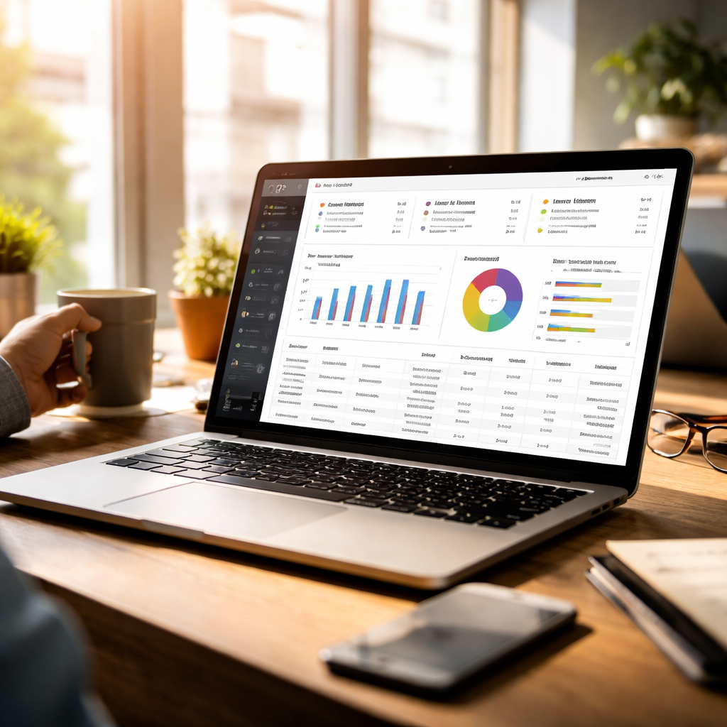 dashboard showing Apollo Leads interface with analytics and lead data